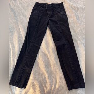 Tory Burch Black Straight Leg Jeans